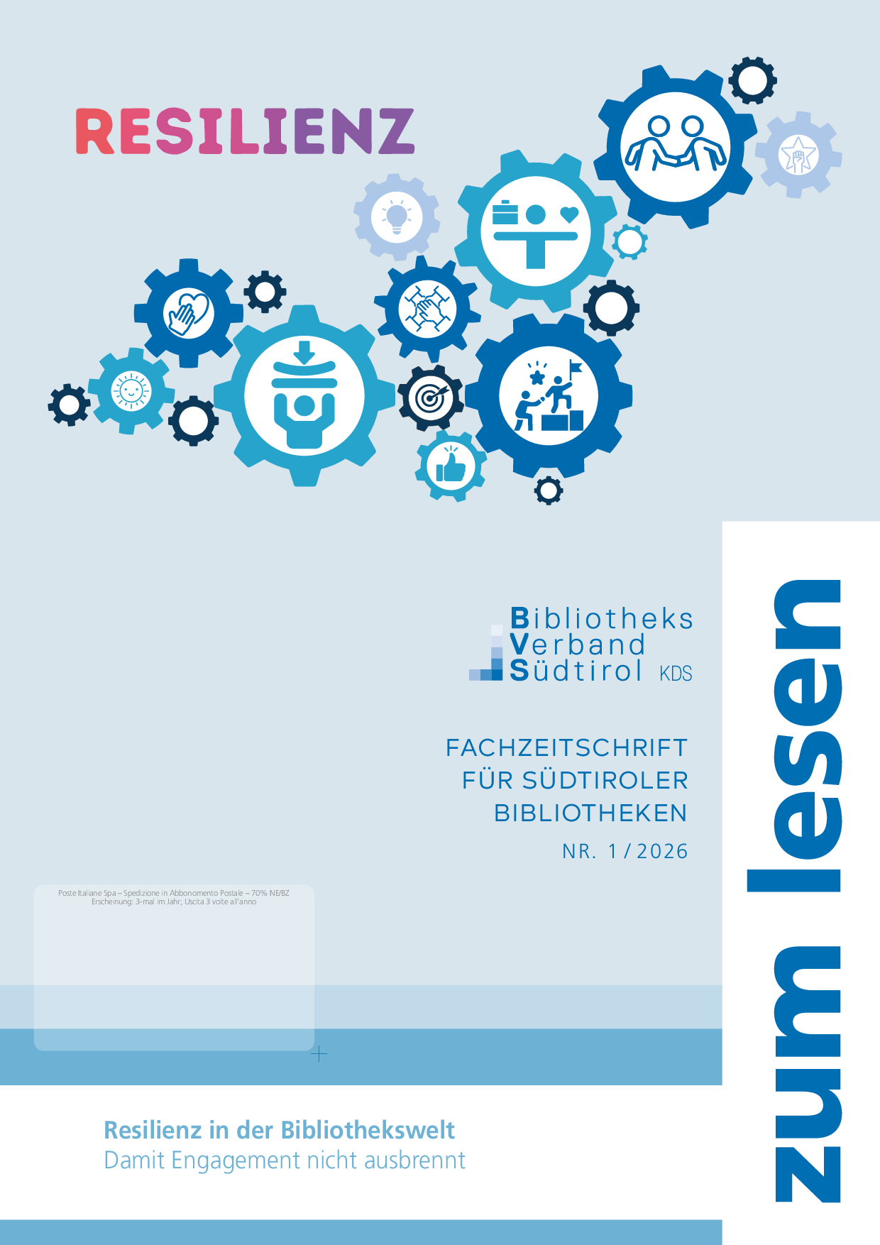 Titelseite des April-Hefts 2026 von "Zum Lesen"