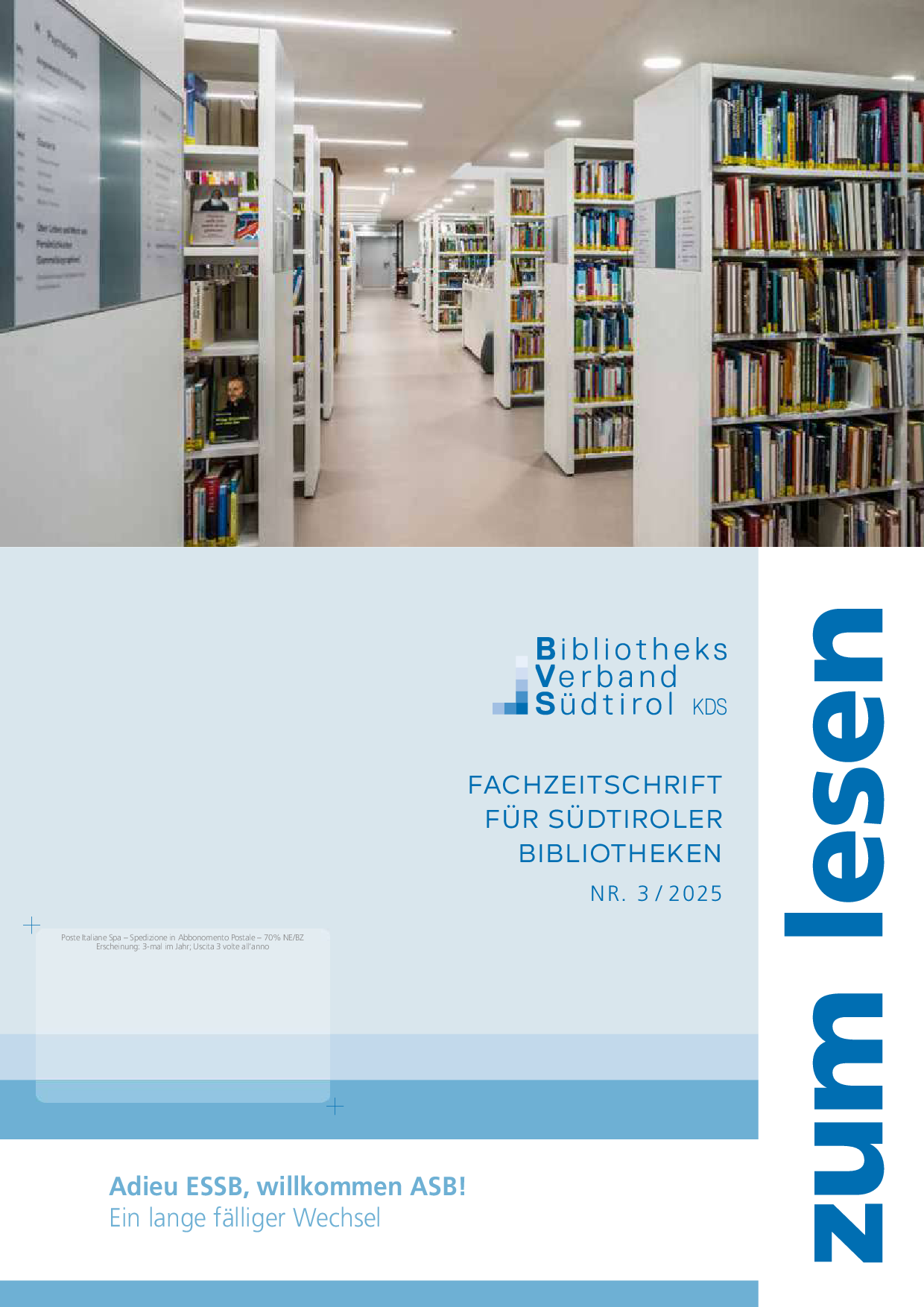 Titelseite des Dezember-Hefts von "Zum Lesen"